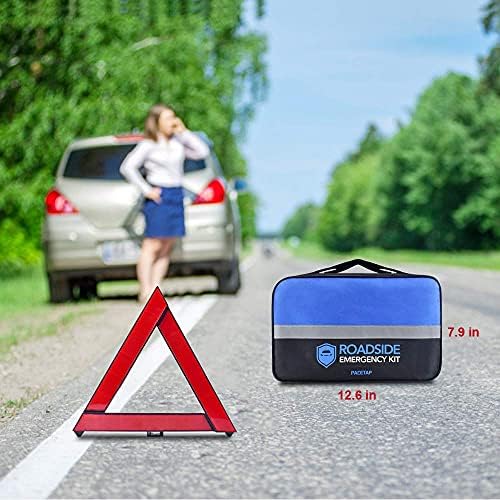PACETAP Car Roadside Emergency Kit, Essential Auto Safety Road Side Assistanc...