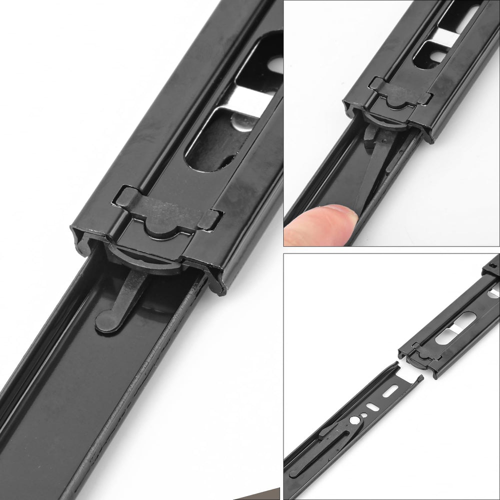 8 Pairs 10 Inch Black Full Extension Drawer Slides, Side Mount Drawer Slides ...