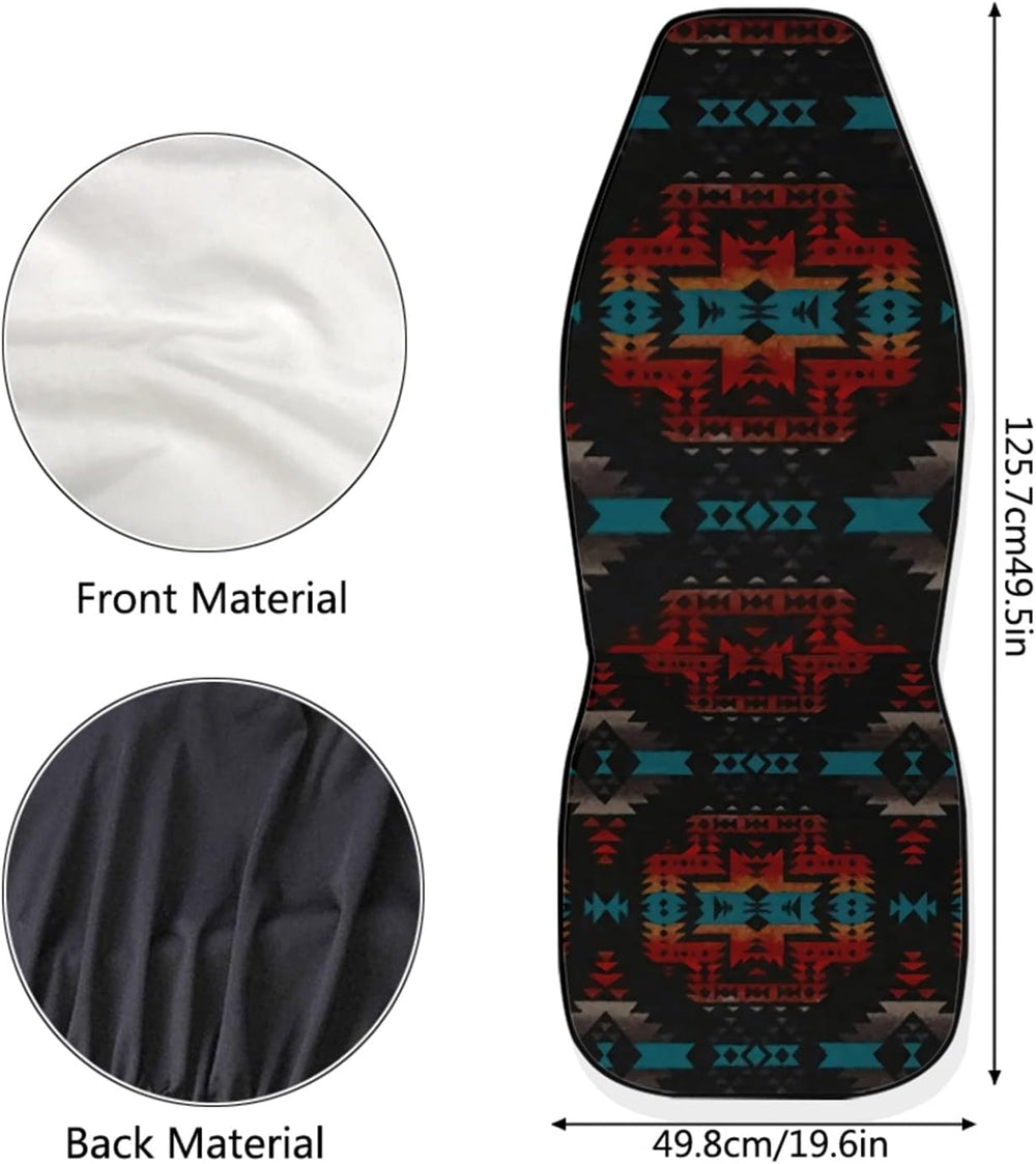 Dreaweet Navajo Print Car Seat Covers for Men Women Southwest Pattern Front S...