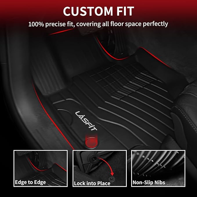 LASFIT Floor Mats & Cargo Mat for Mercedes Benz GLE SUV 2020-2026 350/450 /