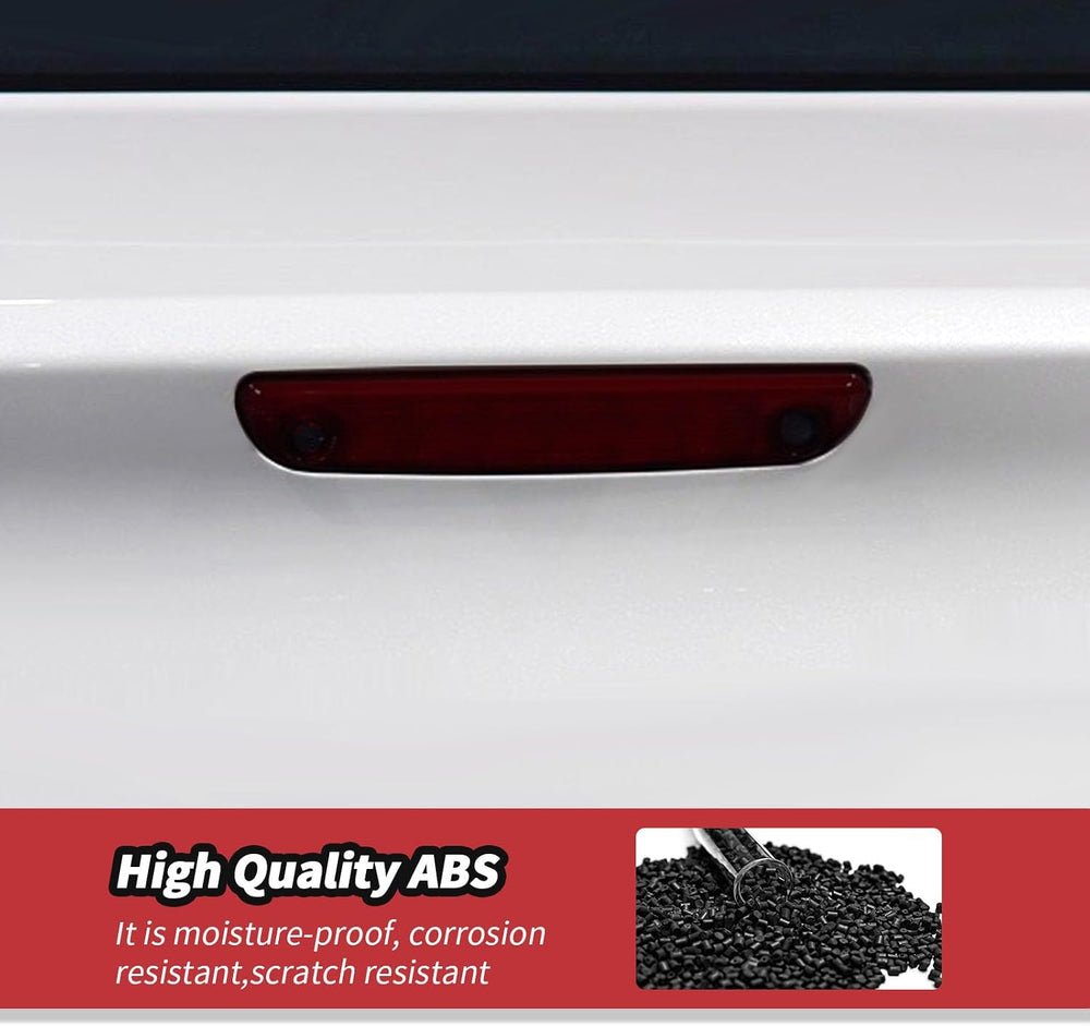 JeCar Smoked Tail Light Cover 3rd Third Brake Light Cover Trim Guards for 201...