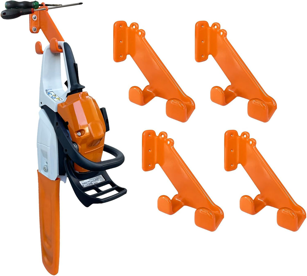 Chainsaw Hanger, 4 Pack Chainsaw Wall Mount, Heavy Duty Chainsaw Holder
