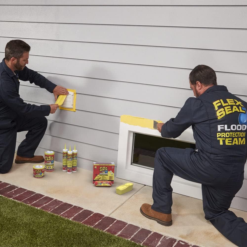 Flex Tape Flood Protection, 3.75 in x 50 ft, MAX, Waterproof Rubberized Tape,...