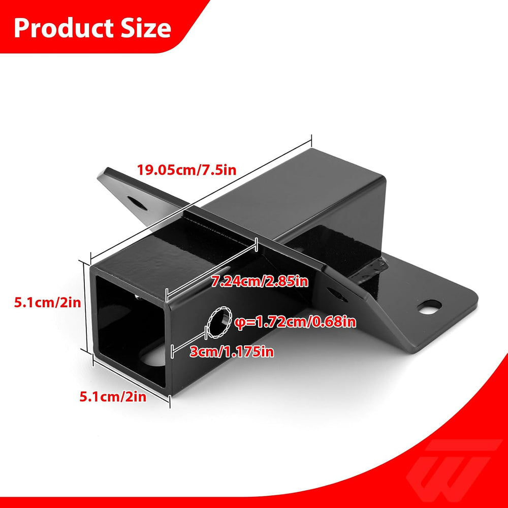 WeiSen 2" Front Receiver Hitch Front Lower Receiver Hitch Compatible wit...