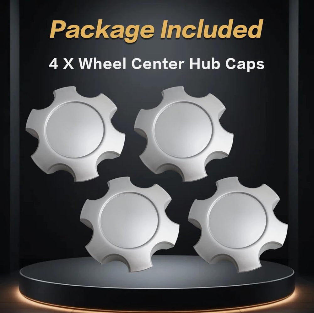 4PCS 140mm 5.5 Inch Silver Blank Car Wheel Hub Center Cap for Sequoia Tundra ...