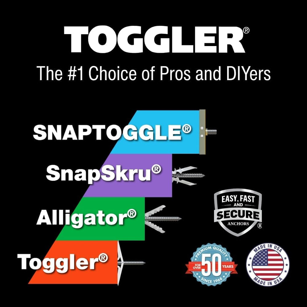 TOGGLER SNAPTOGGLE BB Toggle Anchor 1/4-20 UNC, 200 Pack, w/o Bolts