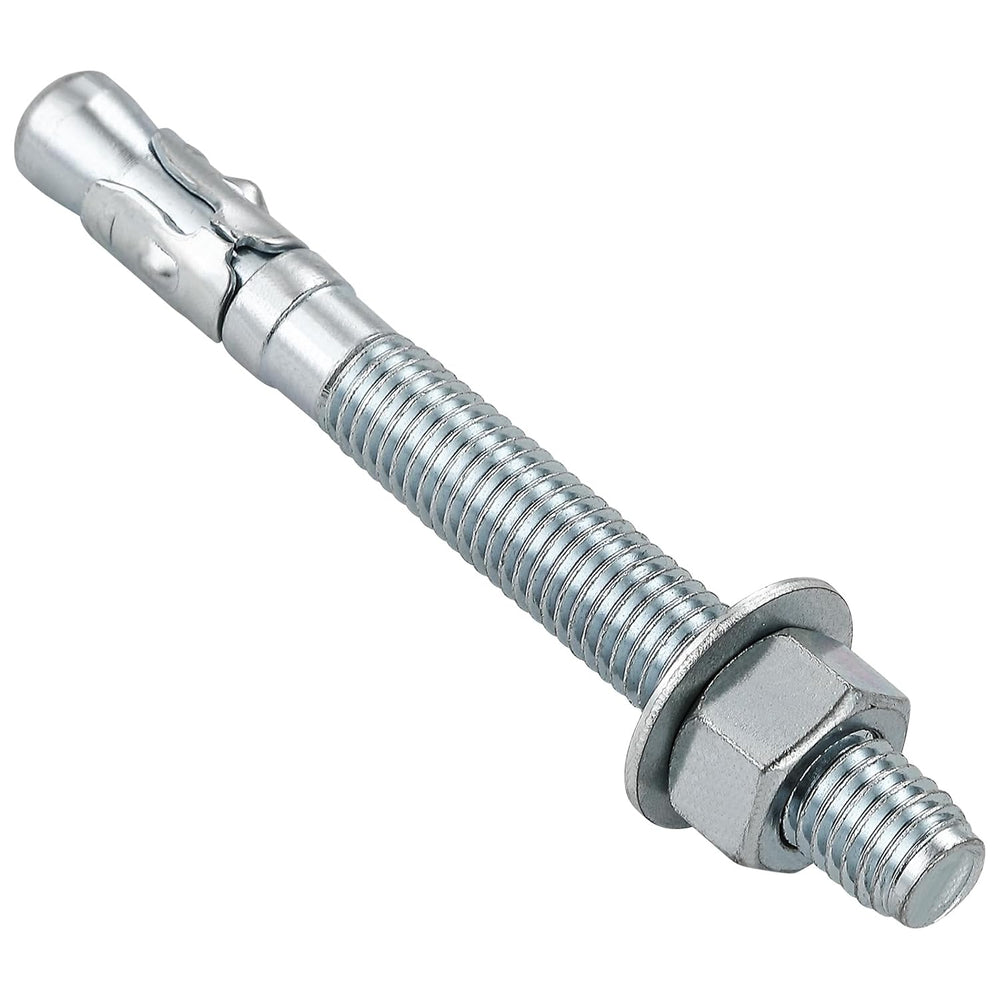 Wensilon 1/2"x6" Wedge Anchors for Concrete, Zinc-Plated, 30 PCS