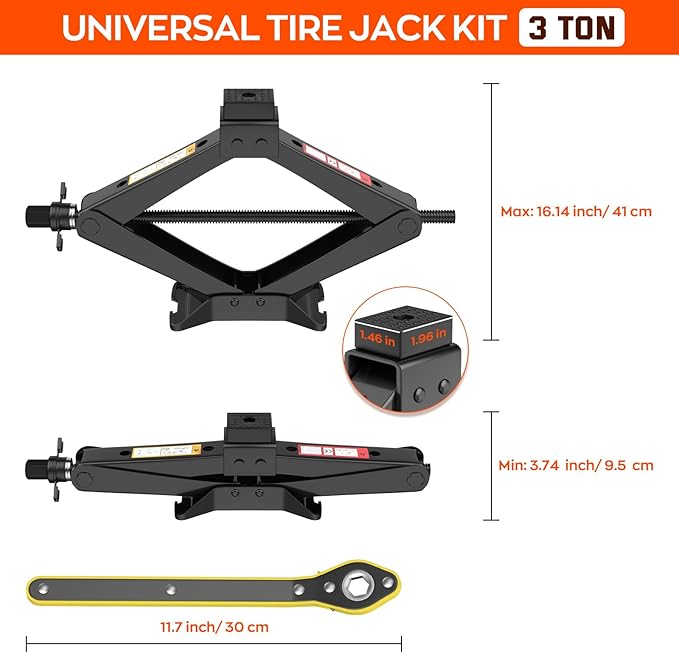 Universal Car Jack Kit Scissor Jack