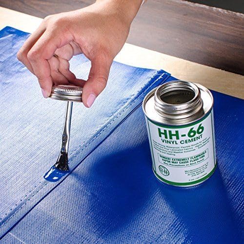 Moose Supply Pro Vinyl Repair Patch Kit with HH-66 Cement & Roller