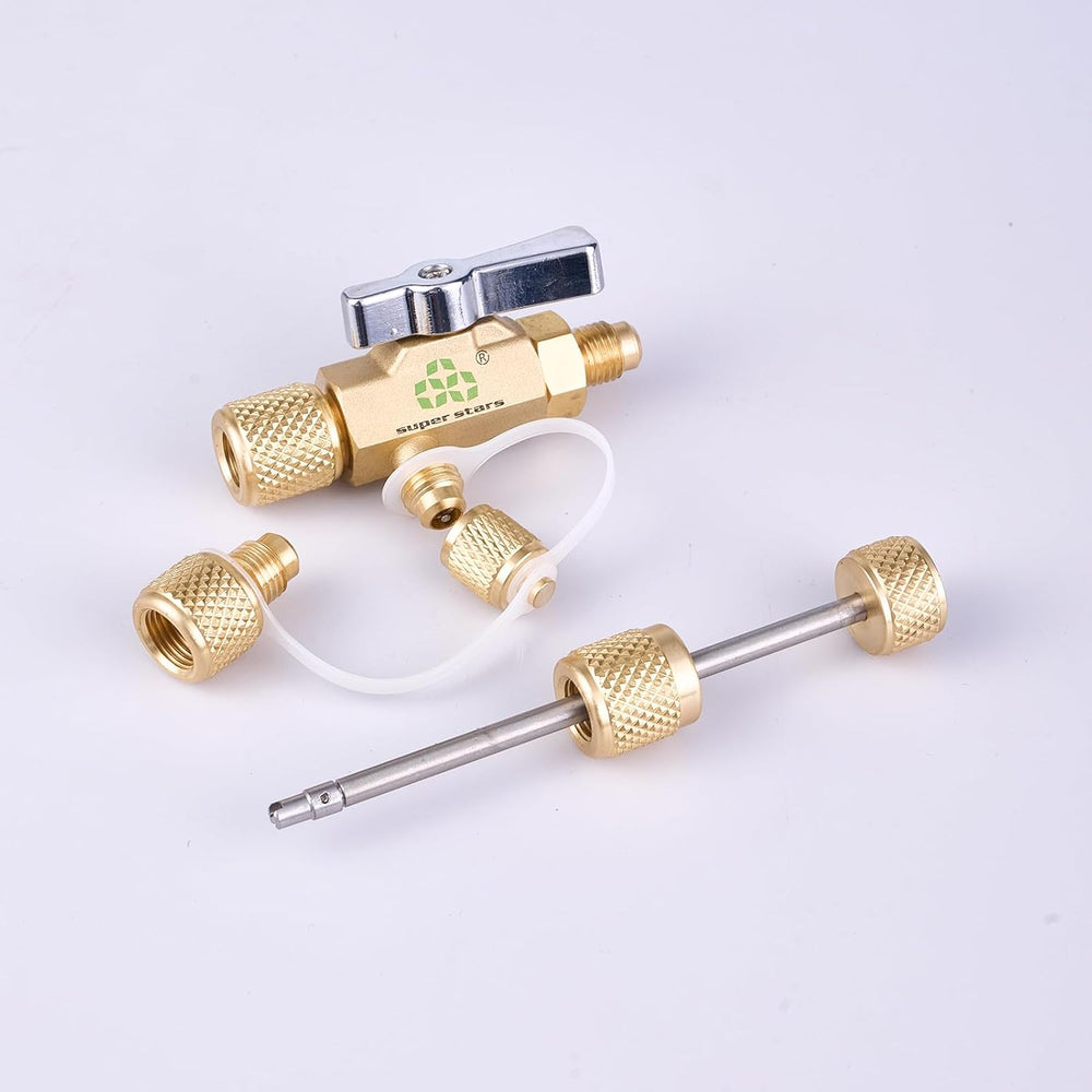 Super Stars Valve Core Removal Tool Heavy Duty for HVAC with Magnetic End