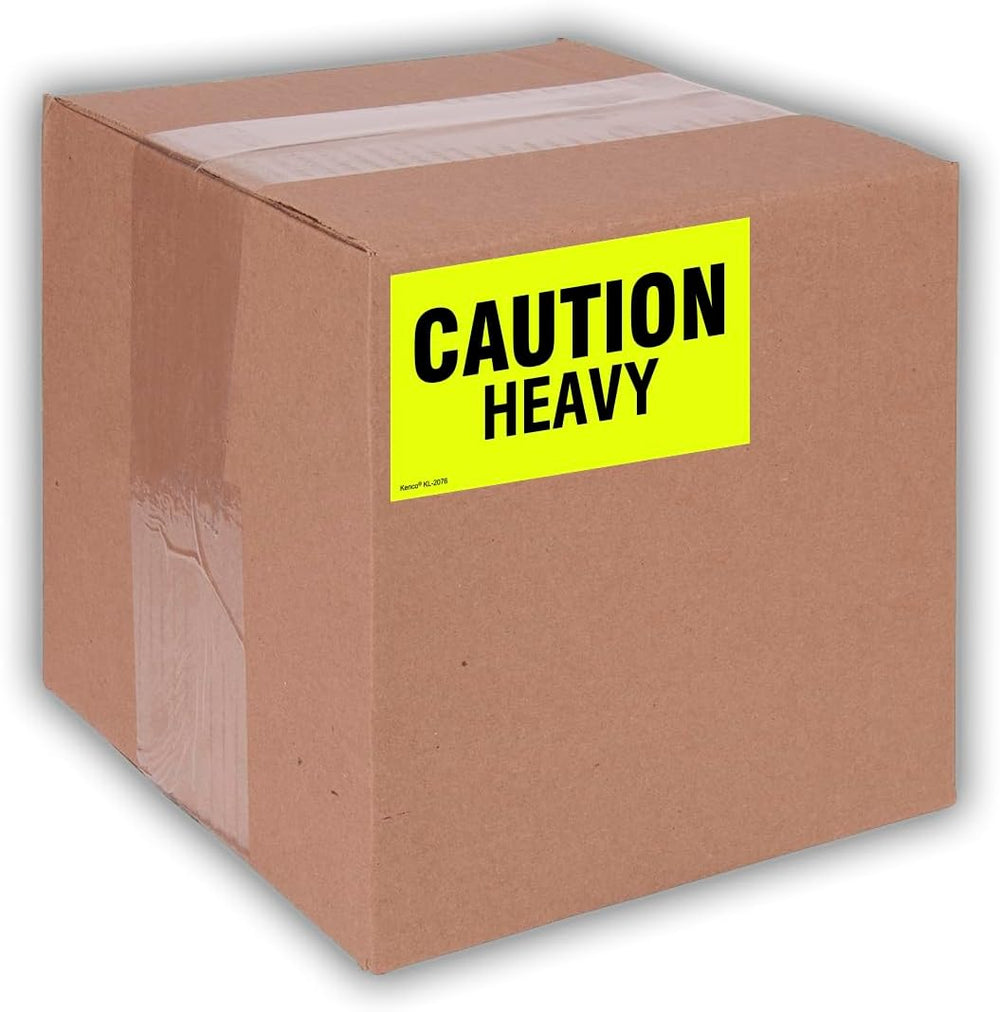 Kenco 3" X 5" Caution Heavy Fluorescent Shipping Label Stickers for...