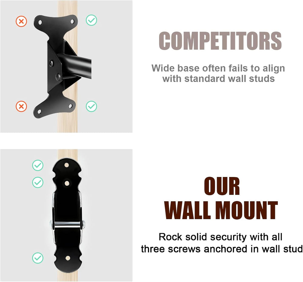 Gootus Bike Wall Mount Hanger - Horizontal Bicycle Indoor Storage Rack