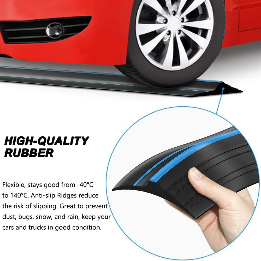 Jin&Bao 16FT Garage Door Threshold Seal Rubber Weather Strip 1 Adhesive