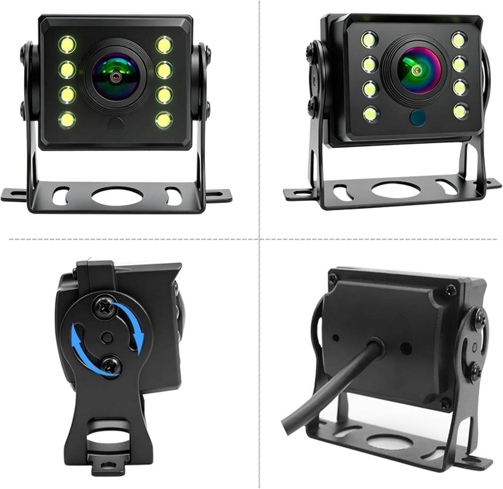 AHD 1080P Truck Camera 7" Monitor 2 Cameras Dash Cam for Semi RV