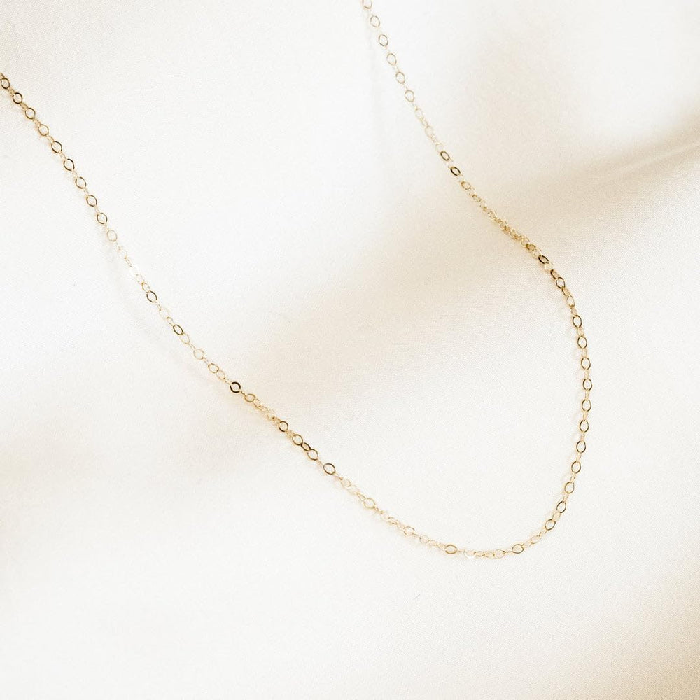 1.5mm 14K Gold Cable Chain Necklace for Women Men, 16-22 Inches