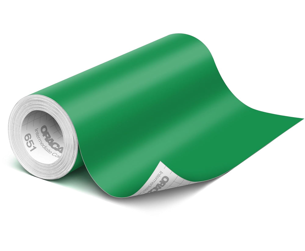 ORACAL 651 Matte Green Vinyl Durable Roll Easy to Weed Permanent Adhesive Cra...
