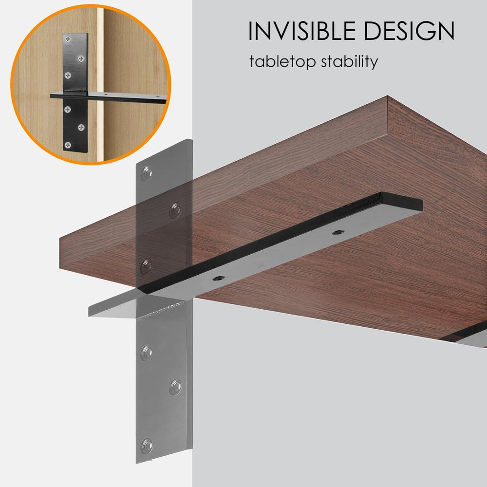 Floating Shelf Bracket Heavy Duty Free Hanging Countertop Support Bracket 2 P...