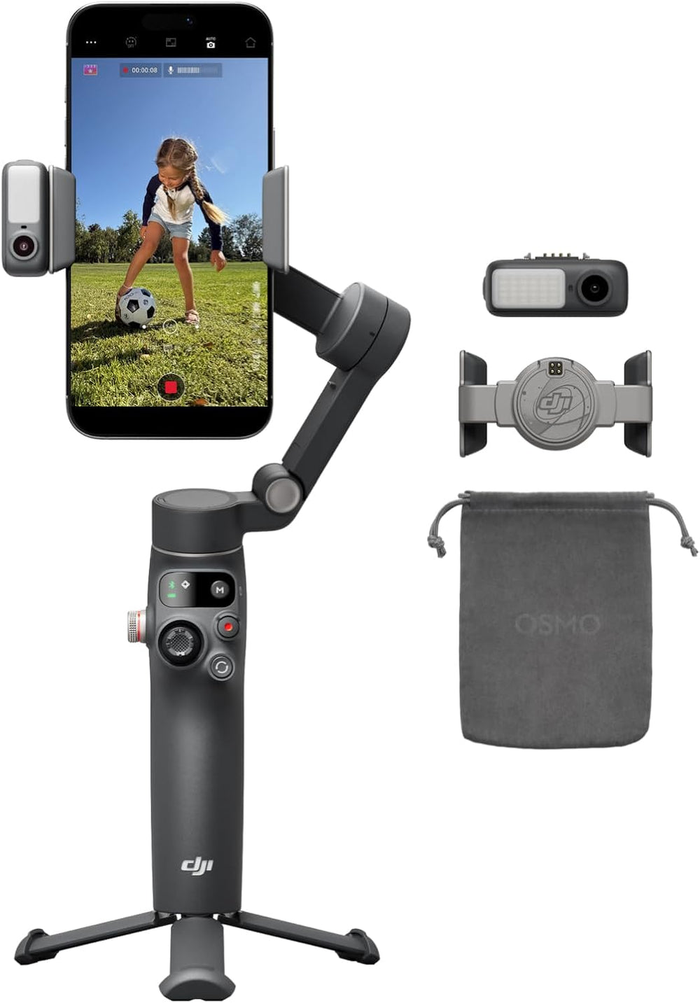 DJI Osmo Mobile 8 Gimbal Stabilizer for Phone, 3-Axis Stabilization