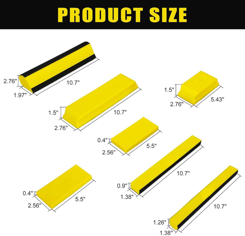 Werhoo 7Pcs Hand Sanding Block Set