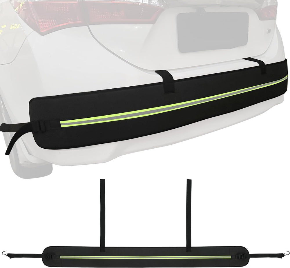Rear Bumper Protector for Cars, Car Bumper Guard with Long Safety Reflector