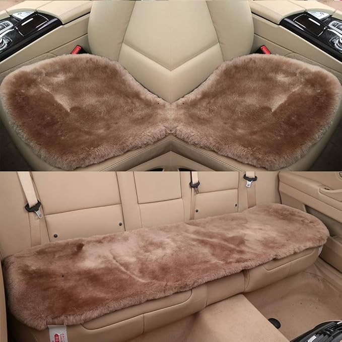 Fluffy Genuine Australia Sheepskin Car Seat Cover