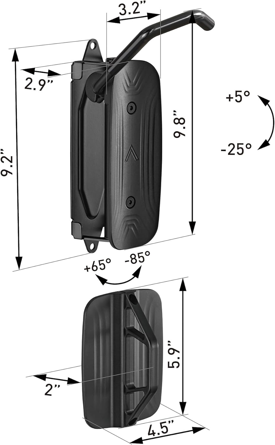 monTEK Swivel Bike Wall Mount, Bike Hangers for Garage, 2 Pack