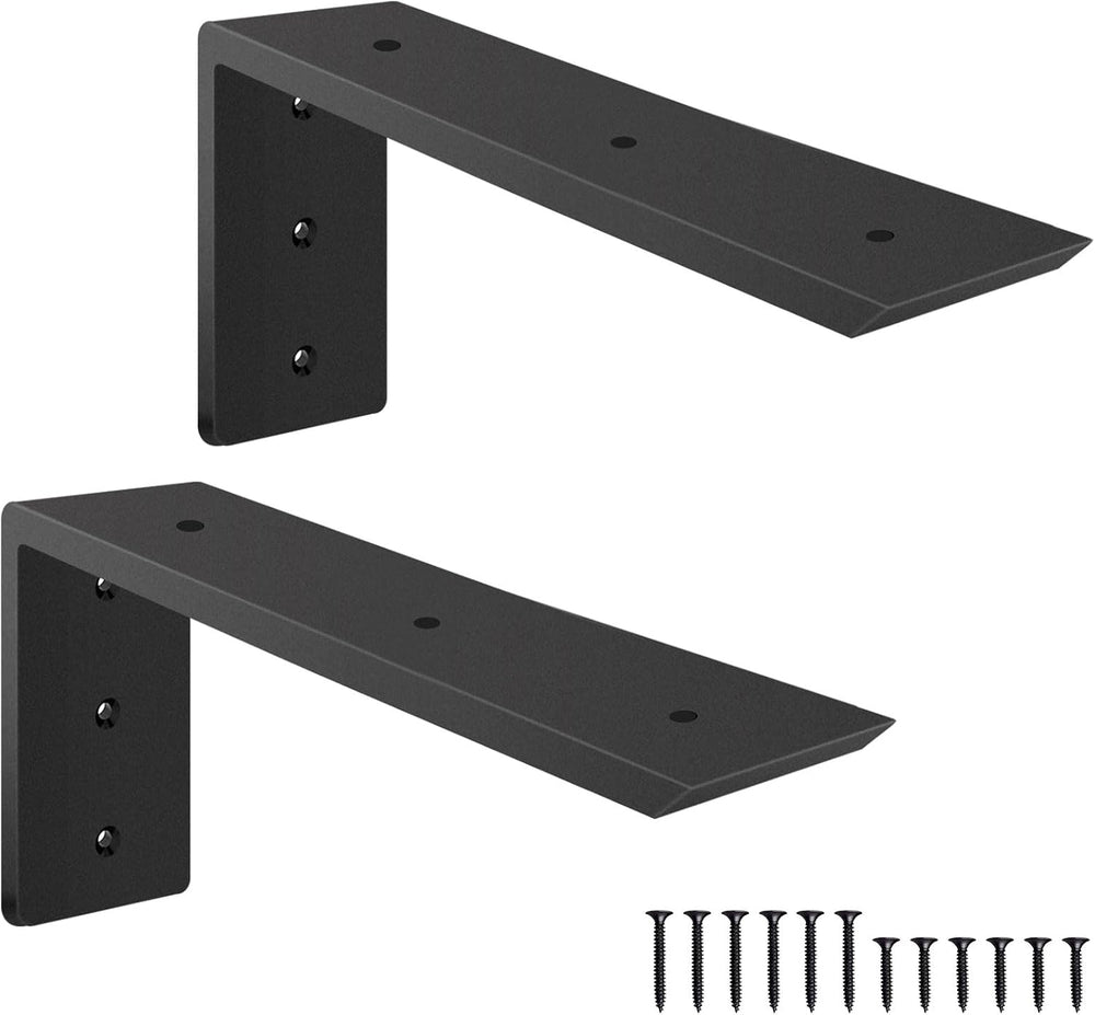 Countertop Support Brackets, Heavy Duty L Shelf Bracket 12'' x 6'...