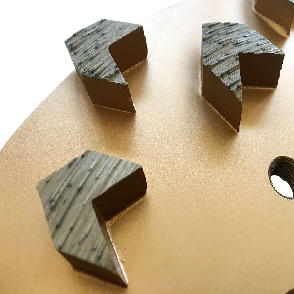 10" Diamond Concrete Grinding Disc Plate, 20 Arrow Segment, 25/30 Grit