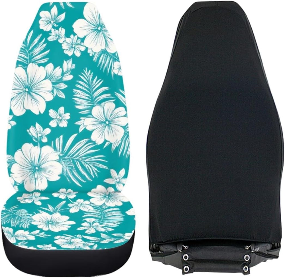 Pehede Car Seat Cover Hibiscus Flower Front for Cars, Easy to Install Cover S...