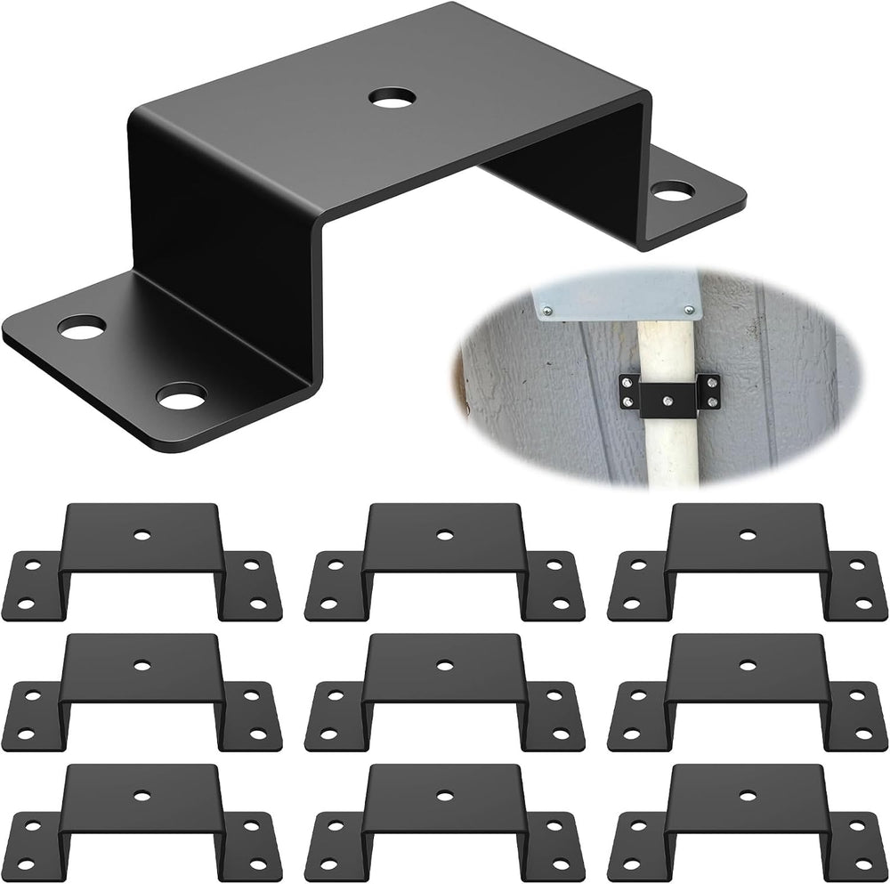 10 Pcs Trailer Stake Pocket Bracket for 2'' x 4'' Lumber