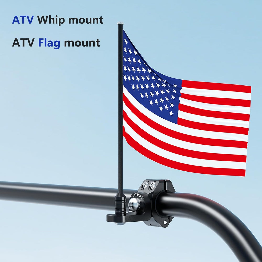 2PCS Heavy Duty CNC ATV Whip Light Mount