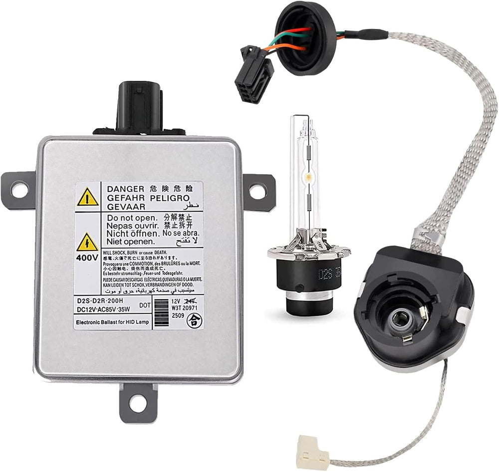 W3T19371 Xenon HID Headlight Ballast with Igniter & D2S Bulb Replacement ...