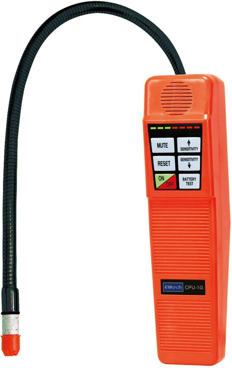 Elitech CPU-1G HVAC Leak Detector Halogen Gas Tester HVAC Refrigerant AC Snif...