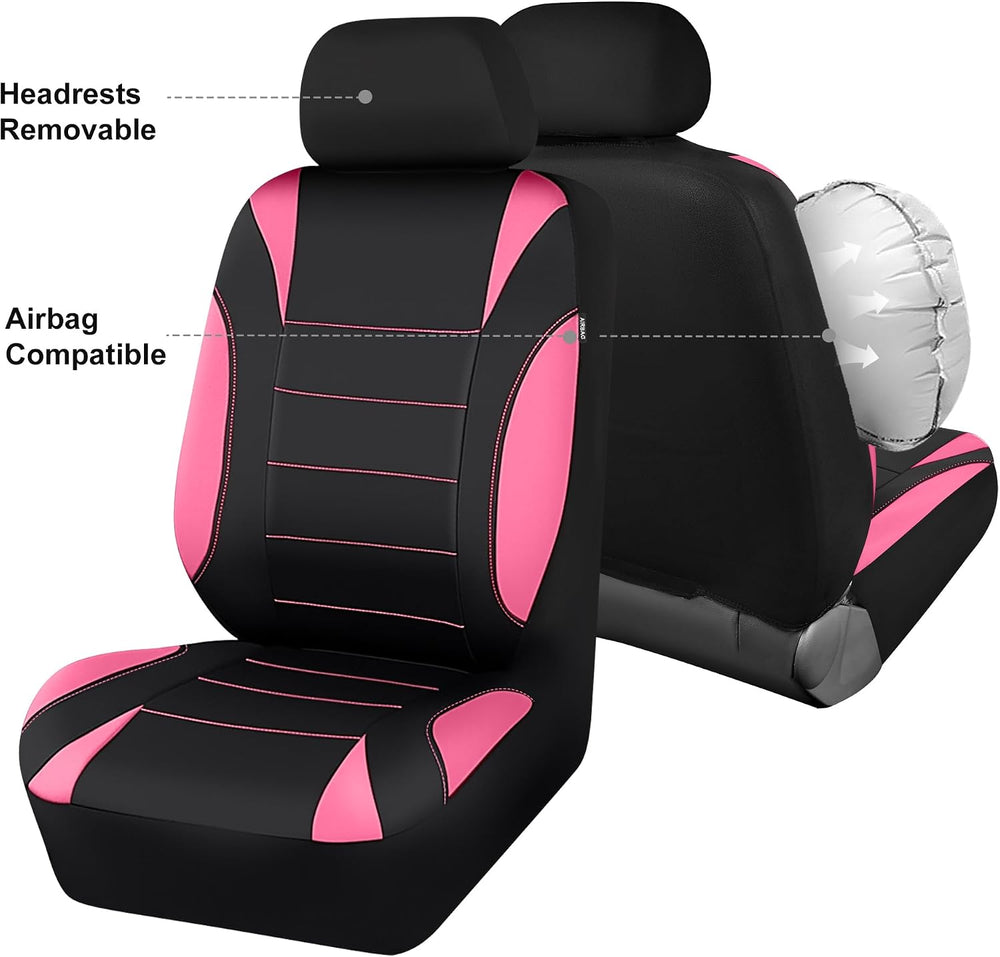 CAR PASS Waterproof Car Seat Covers Front Seats Only with 5mm Composite EVA, ...