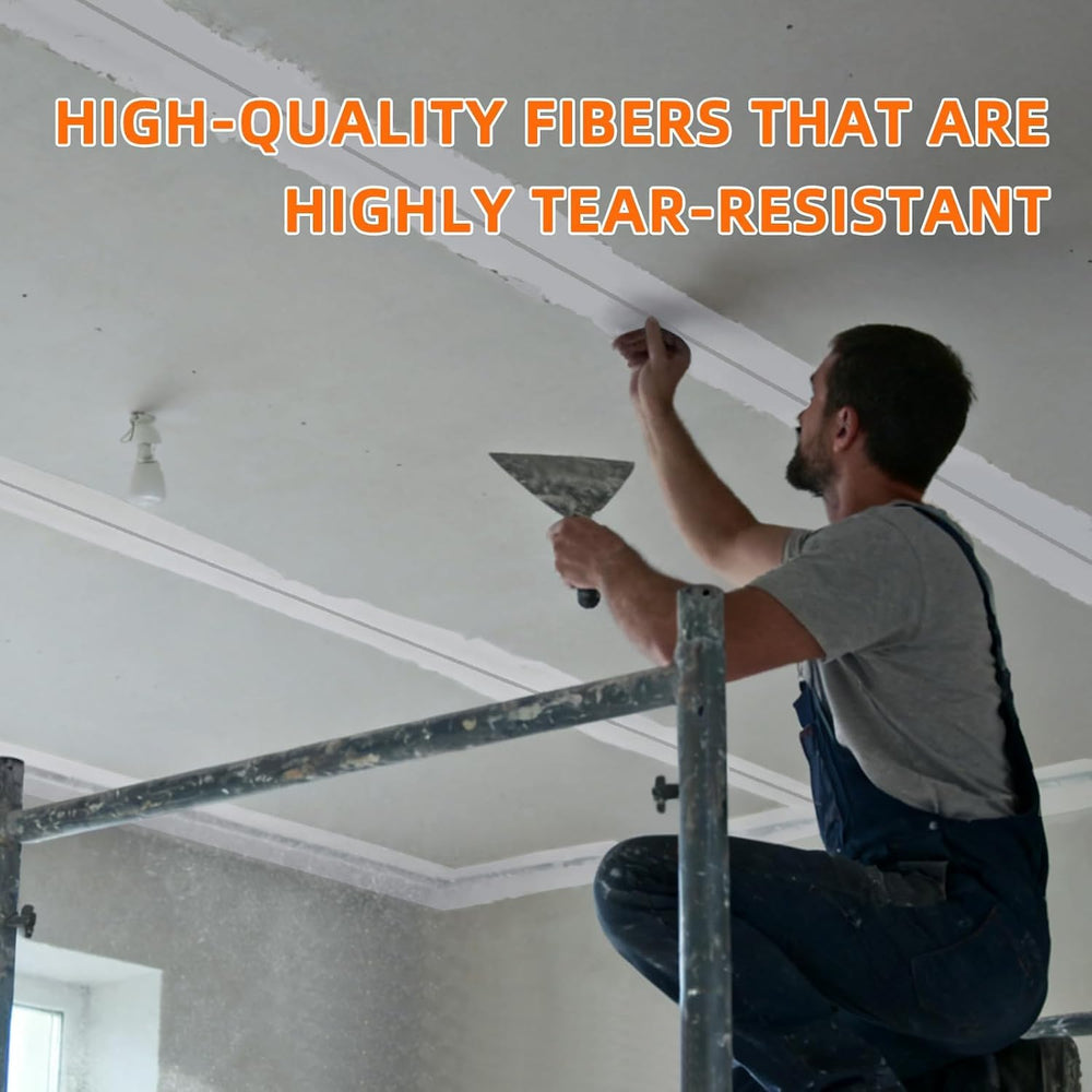 QILIMA Drywall Joint Tape 2 Inch x 148 Feet- Heavy-Duty Self-Adhesive Fibergl...