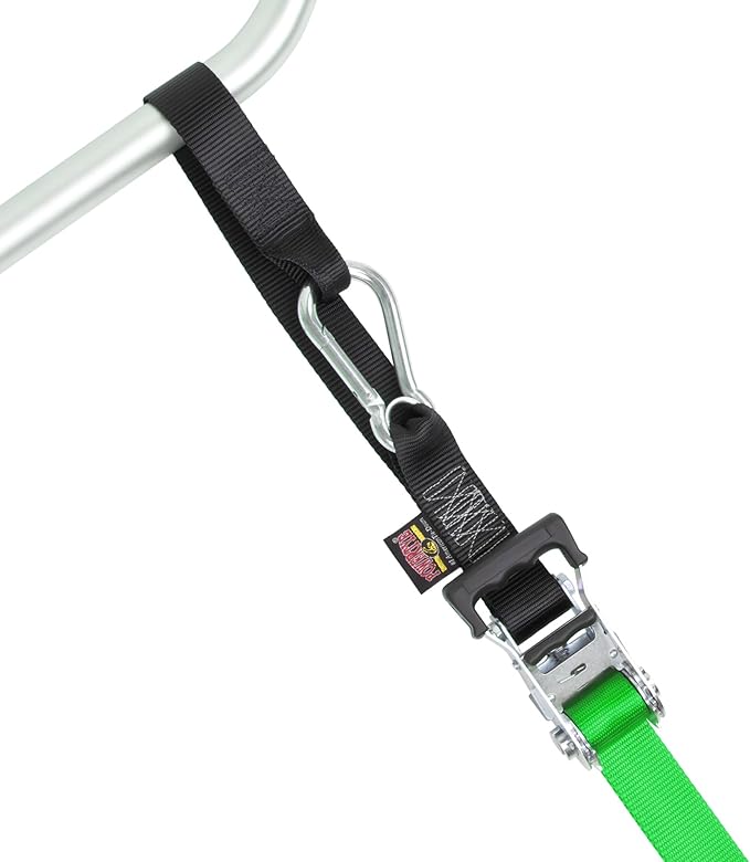 PowerTye - Made in USA - Extra Long Ratchet Tie Down Straps, Heavy Duty
