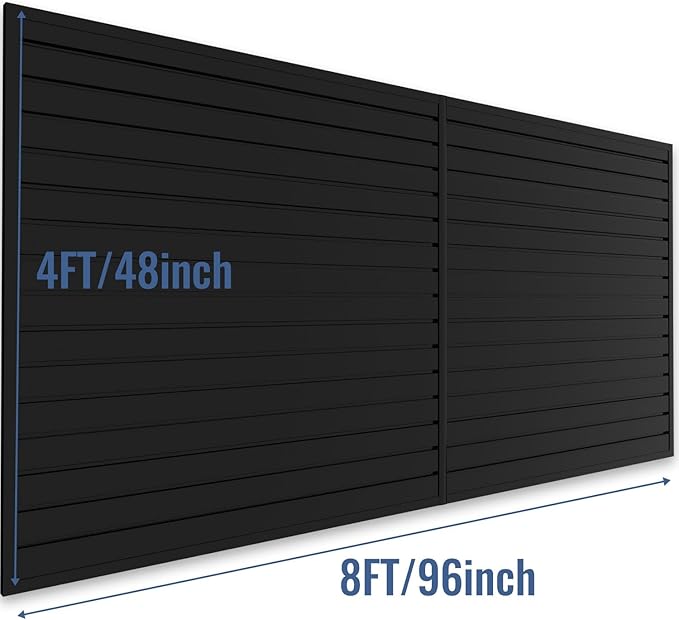 Slatwall Panel Garage Organizer PVC Slatwall Heavy Duty Wall Mounted Rack