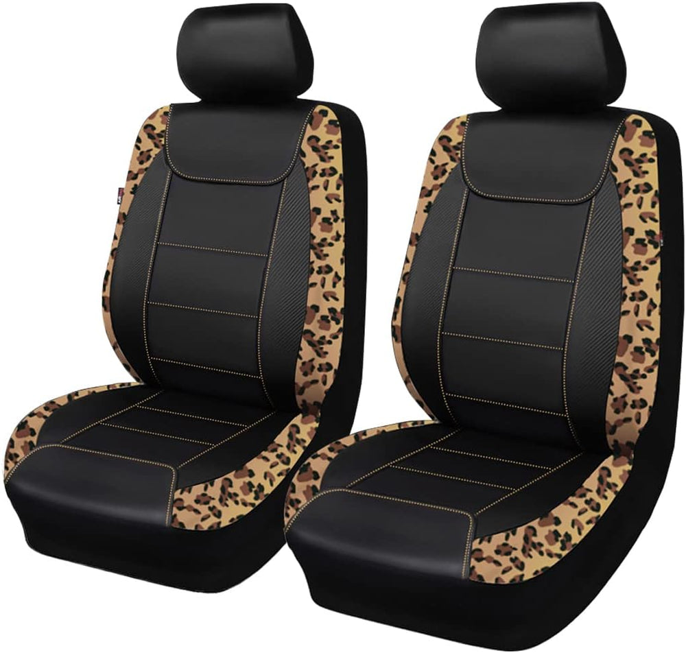 Flying Banner car seat Covers Protects Leopard Printing Polyester and PVC Fib...