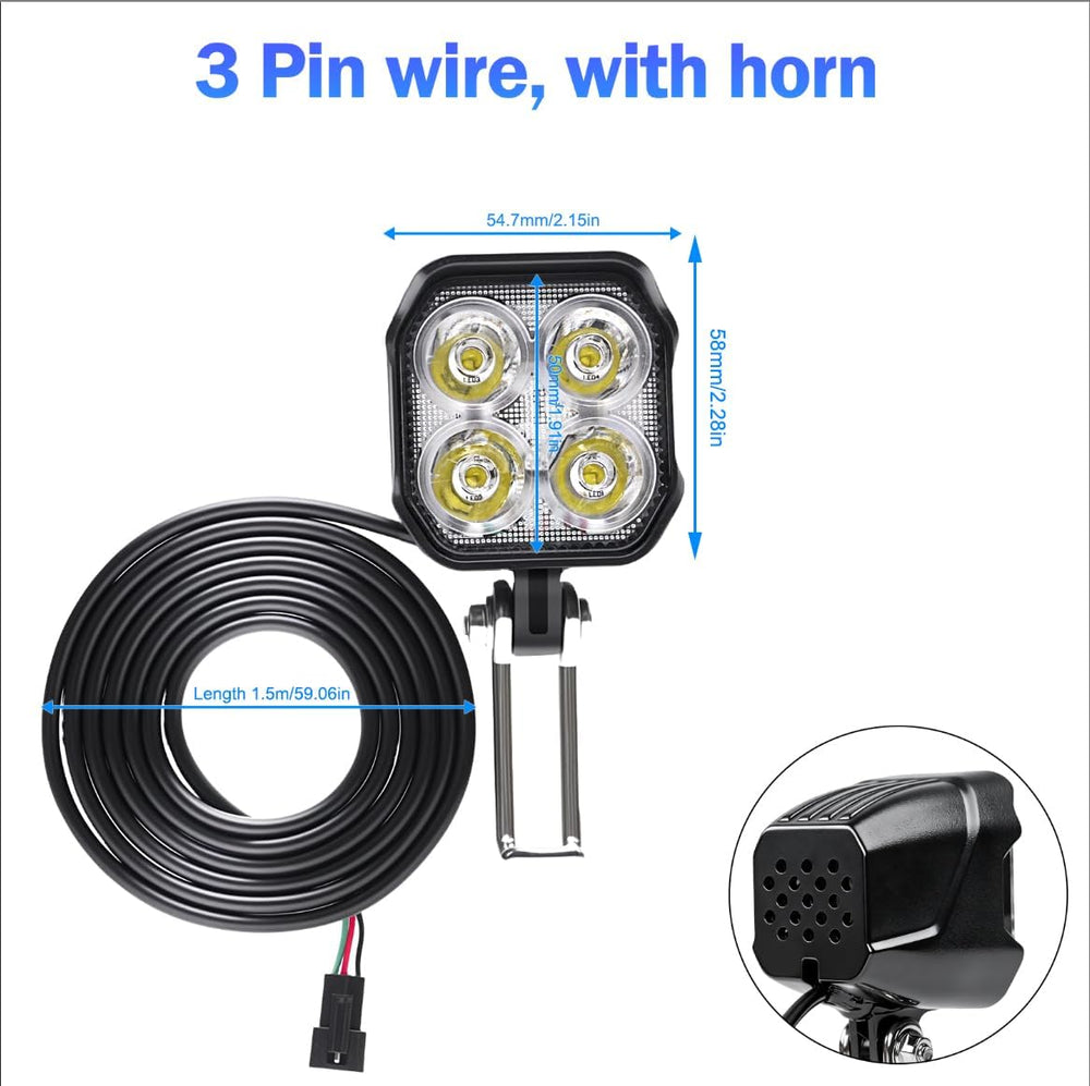 Ebike Light Kit, Taillight with Turn Signals, with Brake Light
