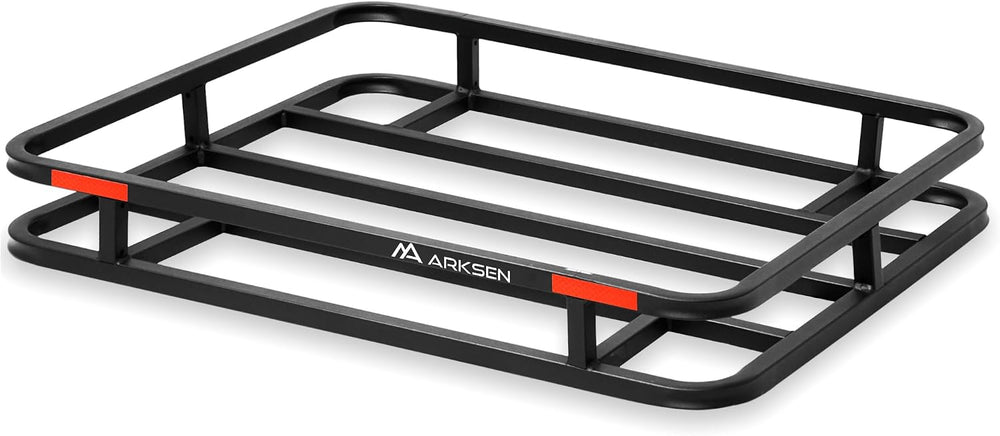 ARKSEN 32 x 26 x 4 Inch Heavy Duty Bumper Mounted Cargo Rack Carrier 350 Lbs ...