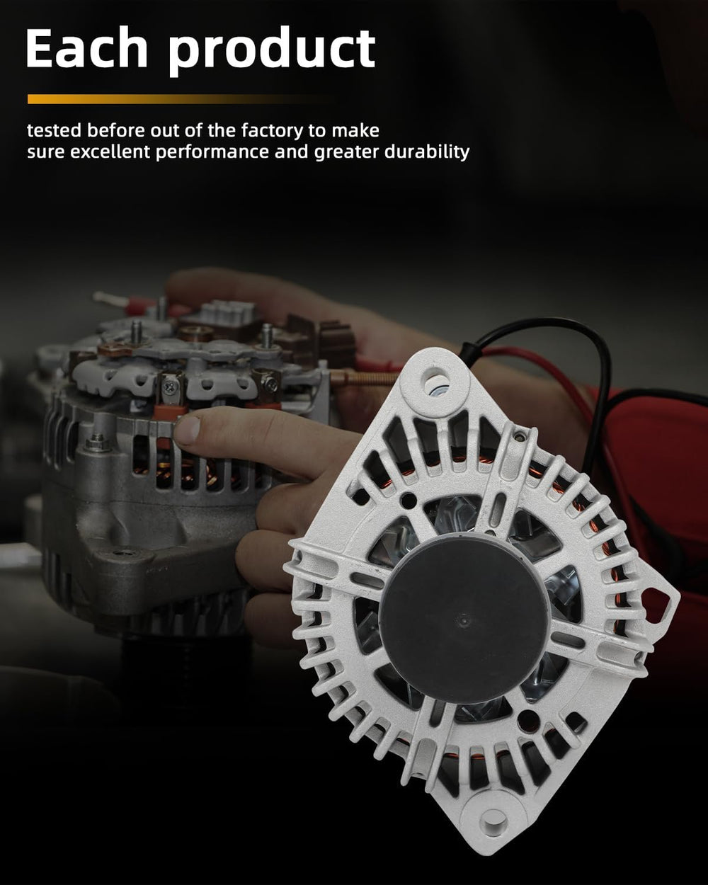 OCPTY Alternator for Hyundai for Sonata 2.0L 11-14,for Santa Fe 2.4L 10-12