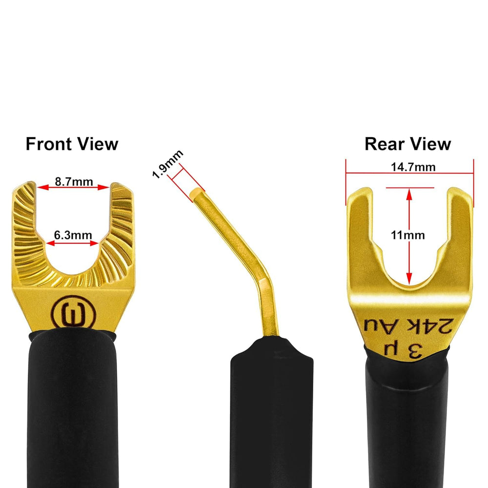 WORLDS BEST CABLES 25 Foot WBC-GOLD-LOCAP-SPKR-12 AWG - Low-Capacitance - Low...