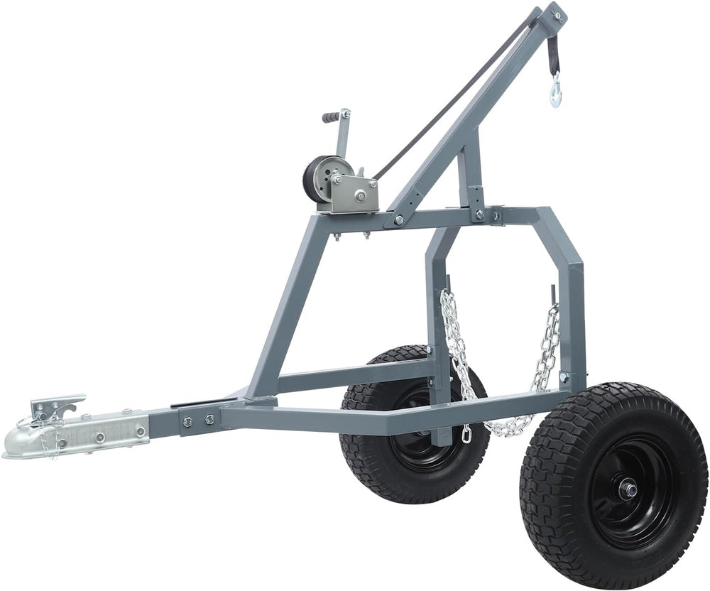 Log Skidding Arch, 24in Diameter 1600lbs Capacity ATV Trailer, Ball-Type Trai...