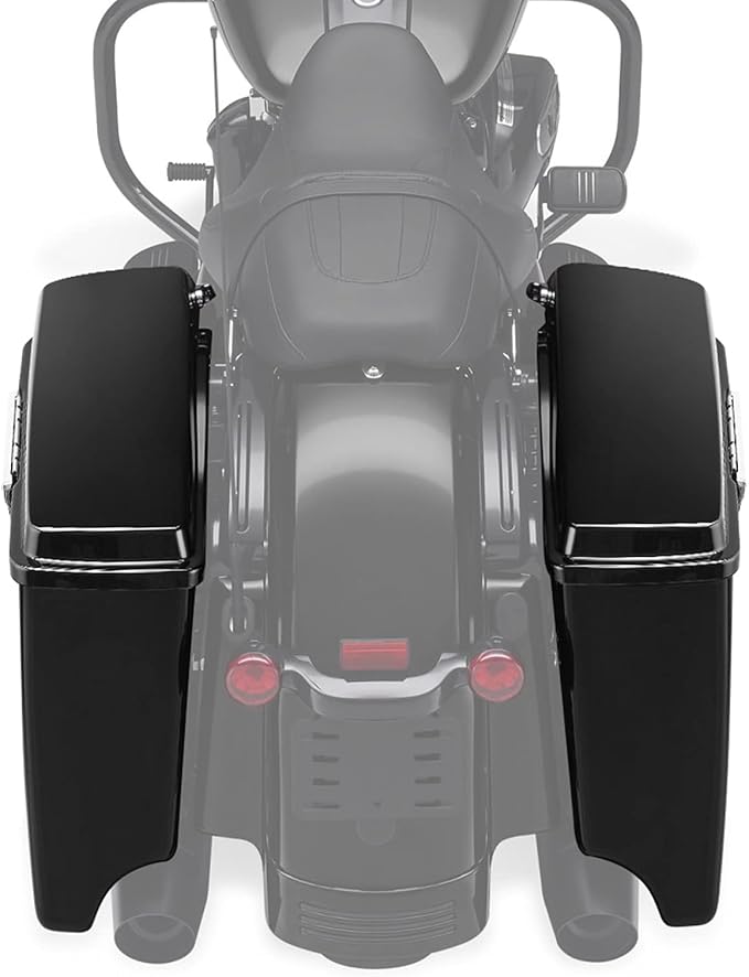 XFMT Motorcycle Stretched Saddlebags 5" Extended Hard Saddle Bags