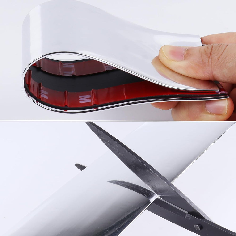 25Ft Automotive Chrome Trim Molding 1"(25mm) Heavy Duty Car Side Molding...
