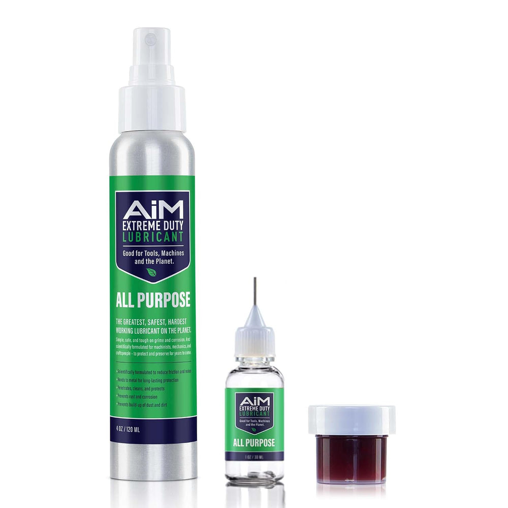 PlanetSafe Lubricants AiM Exercise Equipment Lube Kit, 4 oz + 0.25 oz