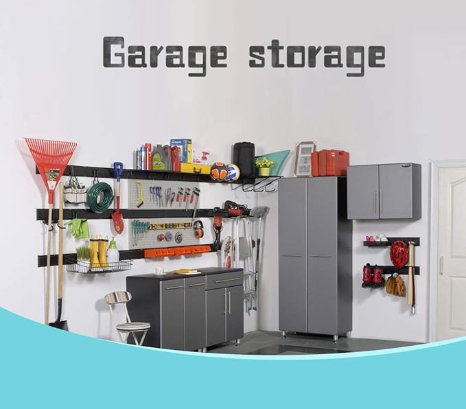 Ultrawall 13 PCS Tool Storage Rack, 64 Inches Adjustable Garage Organization