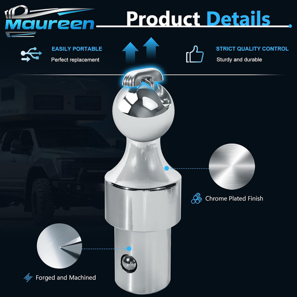 Gooseneck Hitch Ball Replacement Fit for Ford F250 F350 F450 2013-2026๏ผChevro...
