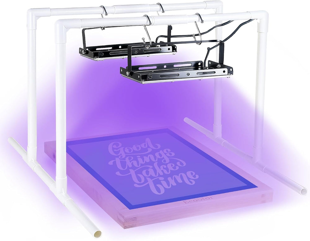 2 Pcs 50W LED UV Light for Screen Printing with Dual Stands, Exposure Unit fo...