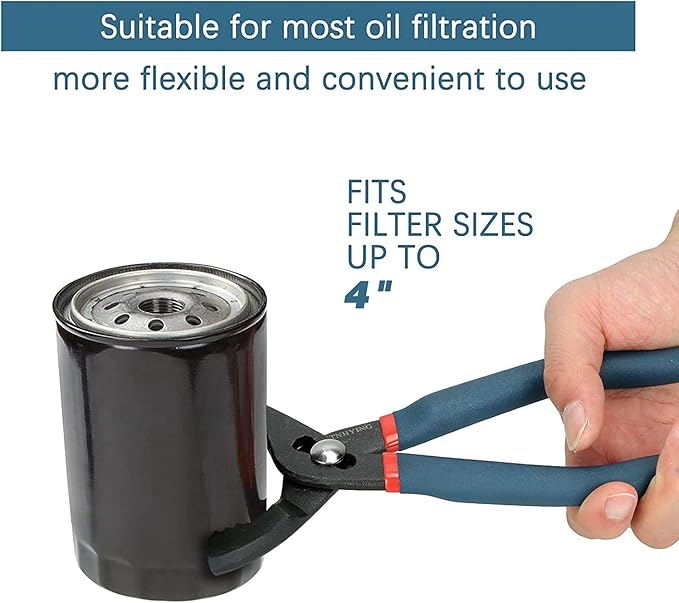 Oil Filter Wrench Set, Oil Filter Removal Tool, No Slipping (2pcs)